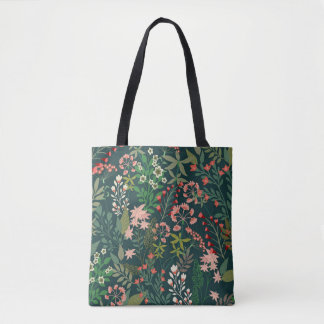 Dunkles florales botanisches nahtloses Muster