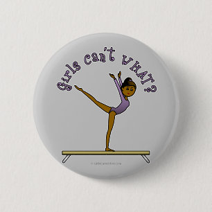 Dunkles Frauenturnest Button