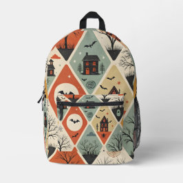Dunkles Geistermuster Bedruckter Rucksack