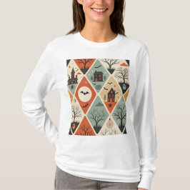 Dunkles Geistermuster T-Shirt