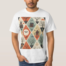 Dunkles Geistermuster T-Shirt