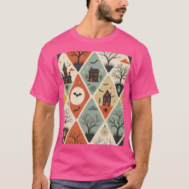 Dunkles Geistermuster T-Shirt