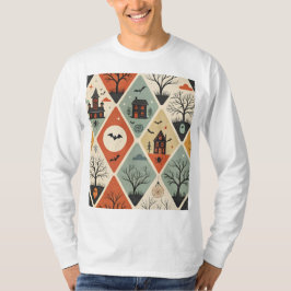 Dunkles Geistermuster T-Shirt