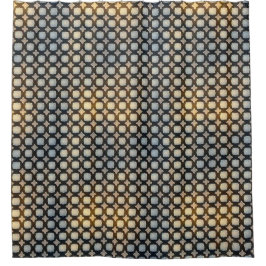 Dunkles geometrisches Gitter Abstractes Musterdesi Duschvorhang