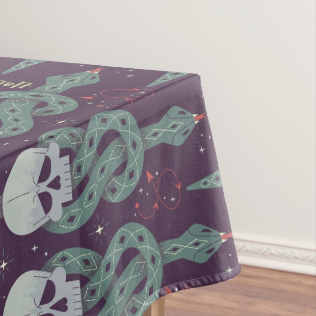 Dunkles geometrisches Symbolmuster Tischdecke (Beispiel)