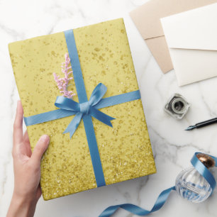 Dunkles Gold-Kunstglitter Geschenkpapier