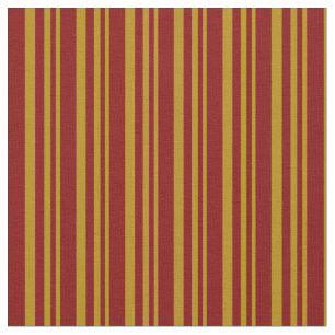 Dunkles Goldenrod- und Maroon-Streifen/Linienmuste Stoff