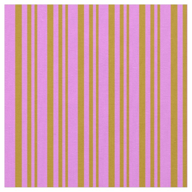 Dunkles Goldenrod & Violet farbiges Muster Stoff (Nahaufnahme)