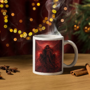Dunkles Gottessymbol Gothic Fantasy  Zweifarbige Tasse