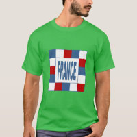 Dunkles, grünes T-Shirt-Kleeblatt FRANKREICH