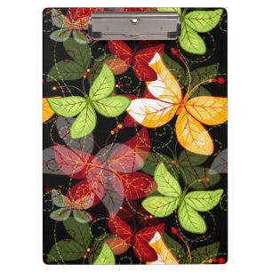 Dunkles Herbst-Muster Klemmbrett