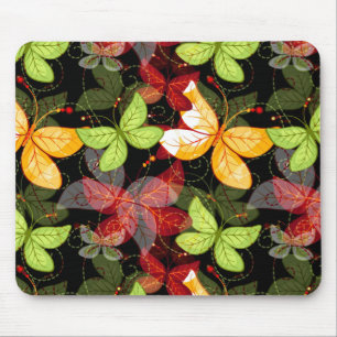 Dunkles Herbstmuster Mousepad