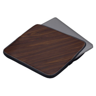 Dunkles Holz Laptopschutzhülle
