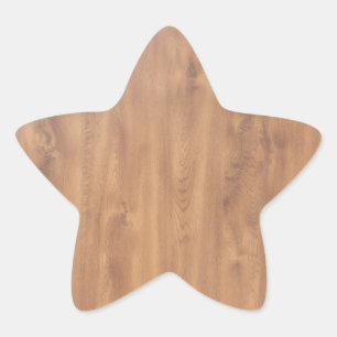 Dunkles Holzmuster Stern-Aufkleber
