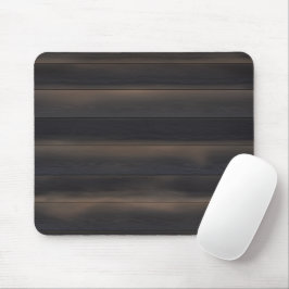 Dunkles Japandi-Angebranntes Holz-Kohle-Minimalist Mousepad