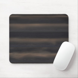 Dunkles Japandi-Angebranntes Holz-Kohle-Minimalist Mousepad