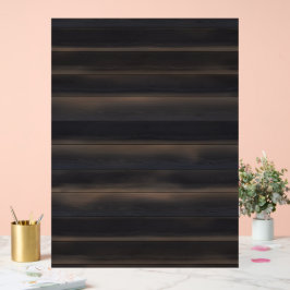Dunkles Japandi-Anthrazit-Holz-Kohle-Minimalist Acrylschild