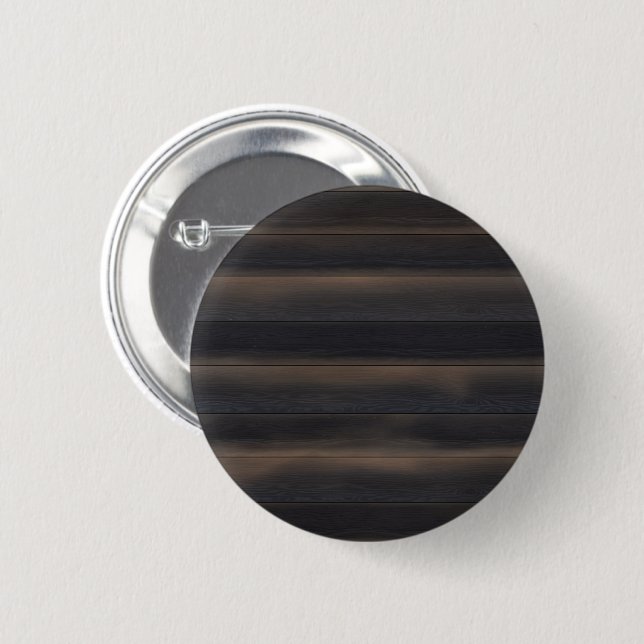 Dunkles Japandi-Anthrazit-Holz-Minimalist Button (Vorne & Hinten)