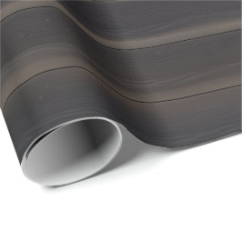 Dunkles Japandi-Anthrazit-Holz-Minimalist Geschenkpapier