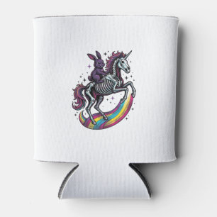 Dunkles Kaninchen Reitet Skelett Einhorn Vintage G Dosenkühler