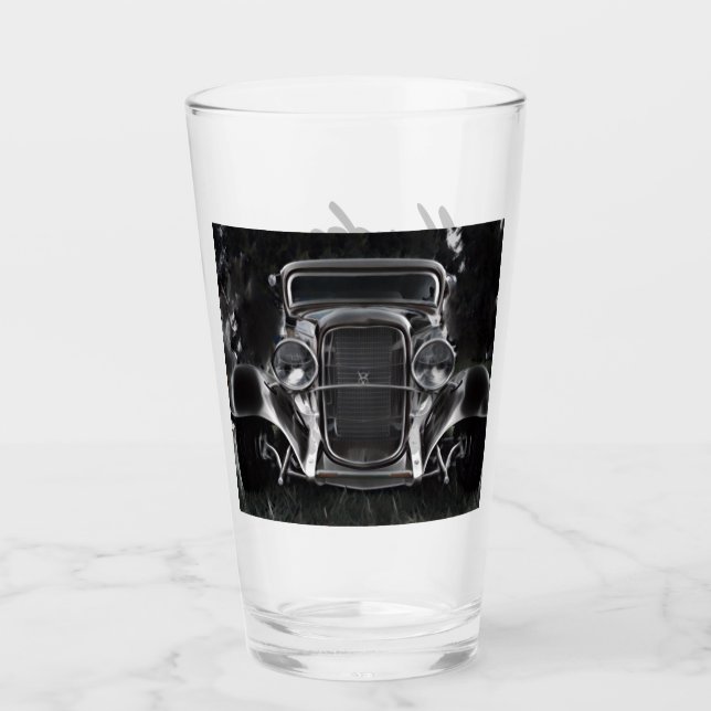 Dunkles Klassiker-Auto Glas (Vorderseite)