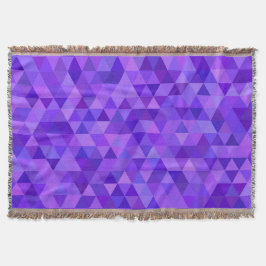 Dunkles lila Dreieckmuster Decke