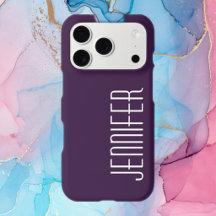 Dunkles Lila, Personalisierter Jumbo Custom Name