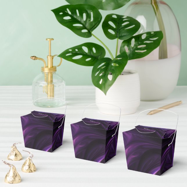 Dunkles Lila Swirbeldesign Geschenkschachtel (Zahlreiche)