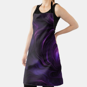 Dunkles Lila Swirbeldesign Schürze