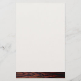 Dunkles Mahagoniholz | Braunholzmuster Briefpapier