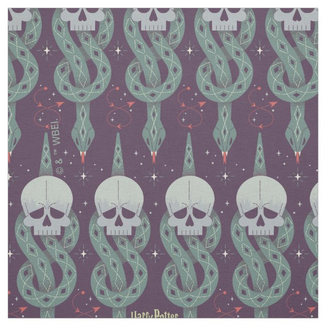 Dunkles Mal Geometrisches Symbolmuster Stoff (Muster)