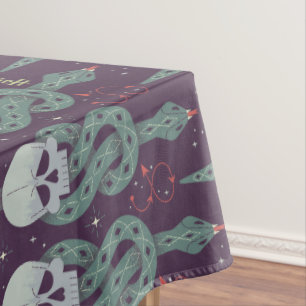 Dunkles Mal Geometrisches Symbolmuster Tischdecke