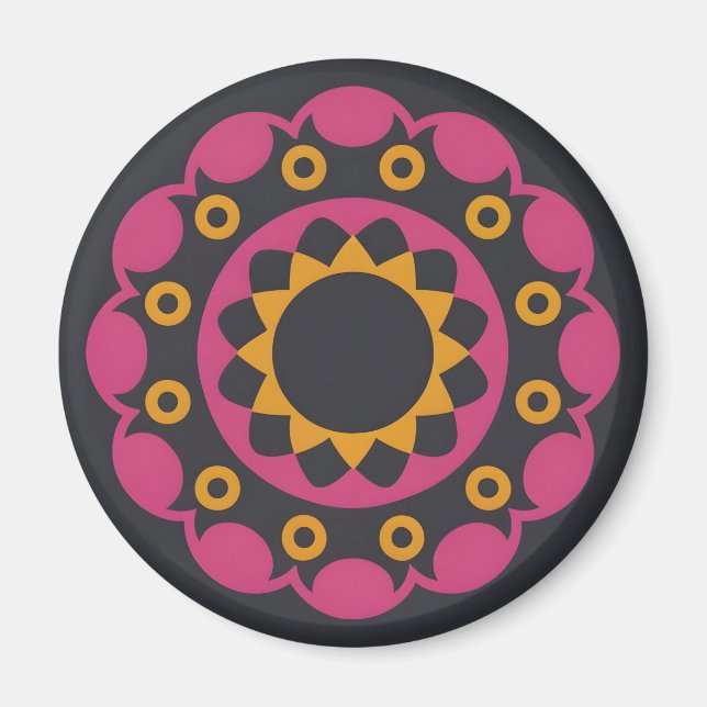 dunkles Mosaik Magnet (Vorne)