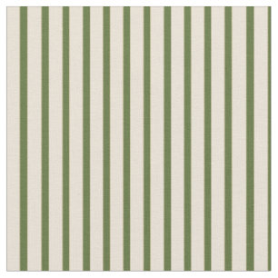 Dunkles Olive Green & Bisque Colos Muster Stoff
