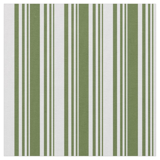 Dunkles Olive Green & Lavender Lines/Stripes Muste Stoff (Nahaufnahme)