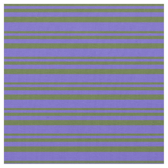 Dunkles Olive Green & Slate Blue Farbmuster Stoff (Nahaufnahme)