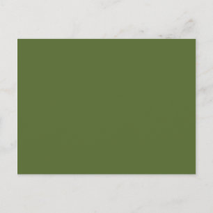 Dunkles Olivgrün Leer Postkarte
