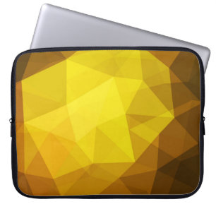 Dunkles orange Polygonales. Eine völlig neue Farb- Laptopschutzhülle