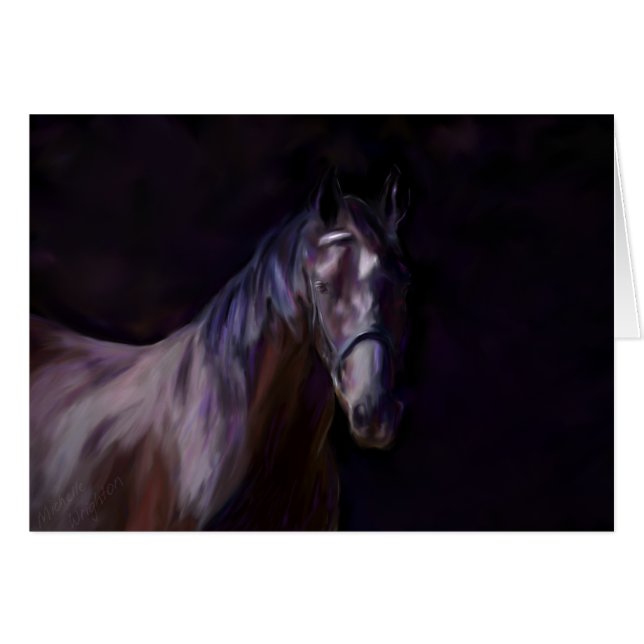 Dunkles Pferd (Vorderseite (Horizontal))
