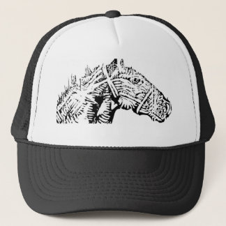 Dunkles Pferd Logo3 Truckerkappe