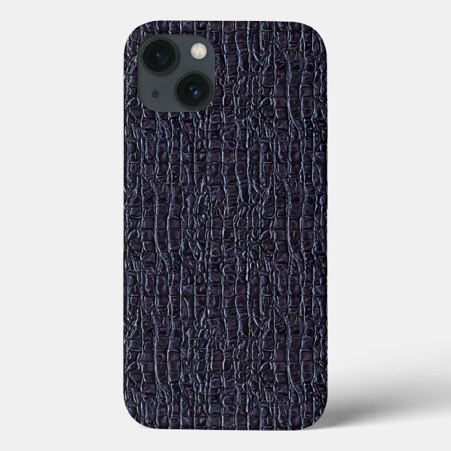 Dunkles Reptilien-Style-Musterdesign Case-Mate iPhone Hülle (Rückseite)