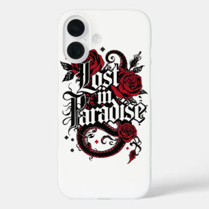 Dunkles Romantik-Tattoo-Stil-Zitat iPhone 16 Hülle