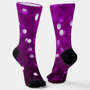 Dunkles Rosa Magenta Fuchsia Funkelndes Bokeh Abst Socken