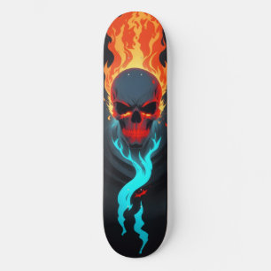 Dunkles Schädelfeuer 4 Skateboard