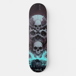Dunkles Schädelwasser 2 Skateboard