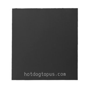 Dunkles Schwarz-Notizblock für weiße Gelschreibe Notizblock