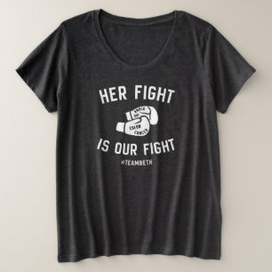 Dunkles Shirt von Frauen plus Größe