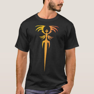 Dunkles Stammes-Phoenix-Emblem – Mythisches Symbol T-Shirt