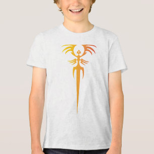 Dunkles Stammes-Phönix-Emblem – Mythisches Symbol Tri-Blend Shirt