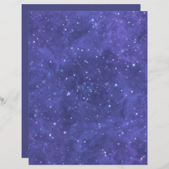 Dunkles Starry Night Craft/Scrapbooking Papier, gr (Vorne/Hinten)
